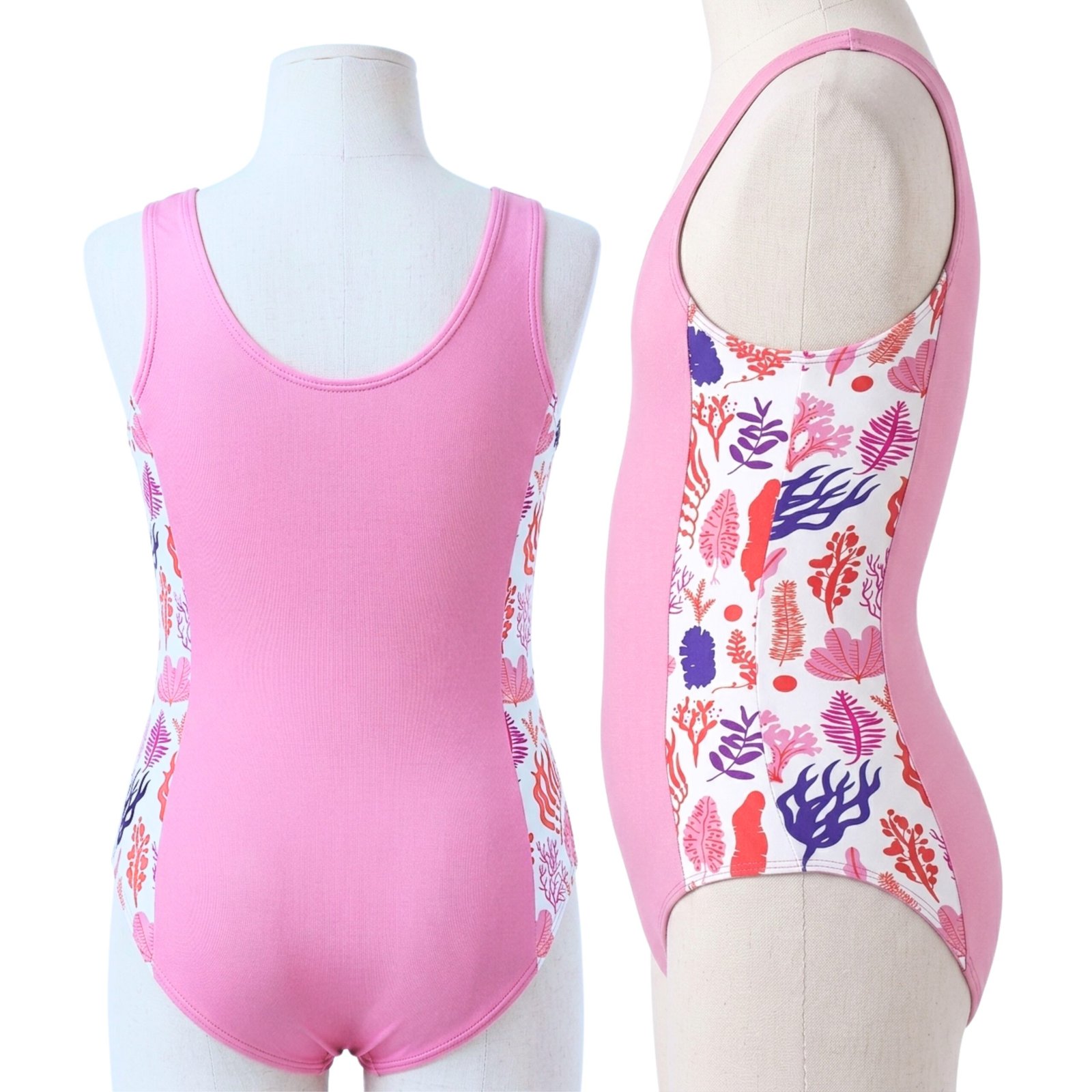 DIRTY CLOTHES Girls Quick-Dry 2-Piece Swimsuit–Two Layered Scoop Neck Tankini Top with Three Layered Swim Shorts–Stylish Swimwear for Beach & Pool (5-14Y) - Image 2